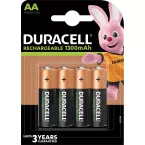 Duracell oplaadbare batterijen Recharge Plus AA, blister van 4 stuks
