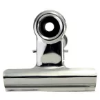 LPC clip bulldog 38 mm, argent, boîte de 10 pièces