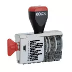 Colop Formula Stamp with Date Answered Ordered Paid by Bank Paid by Giro 4000WD