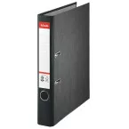 Esselte classeur à levier en carton ft A4, dos de 5 cm, noir marbré