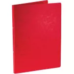 Bronyl ring binder, A4, glossy cardboard, 2 rings 16 mm, red