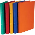 Bronyl ring binder, A4, glossy cardboard, 2 rings 16 mm, assorted colors