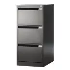 Bisley 3 Drawer Filing Cabinet Black 101.6 x 47 x 62.2 cm (H x W x D)