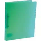 Bronyl customizable ring binder 2 D rings 15 mm clear green PP A4
