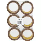 Scotch geluidsarme verpakkingstape, ft 50 mm x 66 m, bruin, pak van 6 rollen