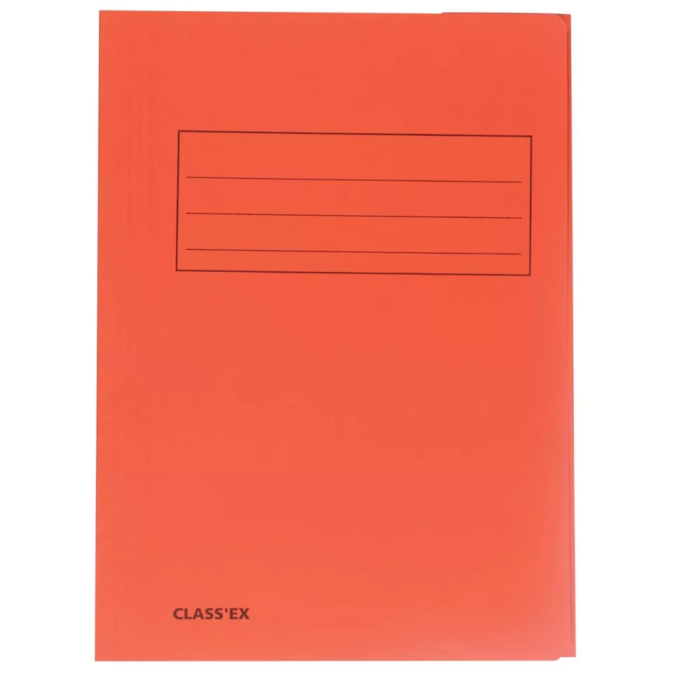 Class'ex dossiermap, 3 kleppen, oranje