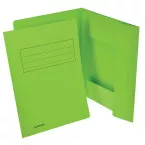 Class'ex card file folder green