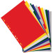 Exacompta intercalaires pour ft A4, en PP 12/100e, 12 onglets, couleurs assorties