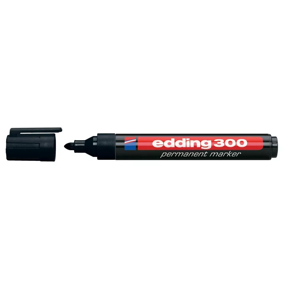 edding permanent marker 300 zwart