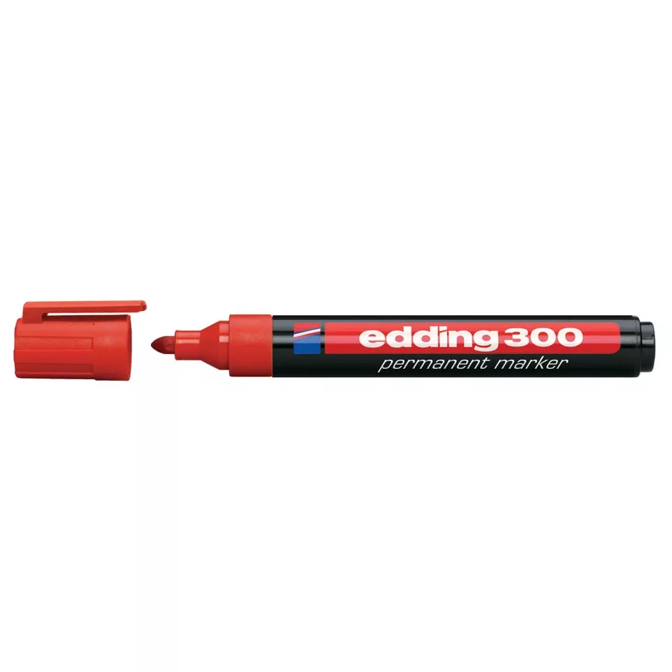 edding 300 Permanent Marker Red