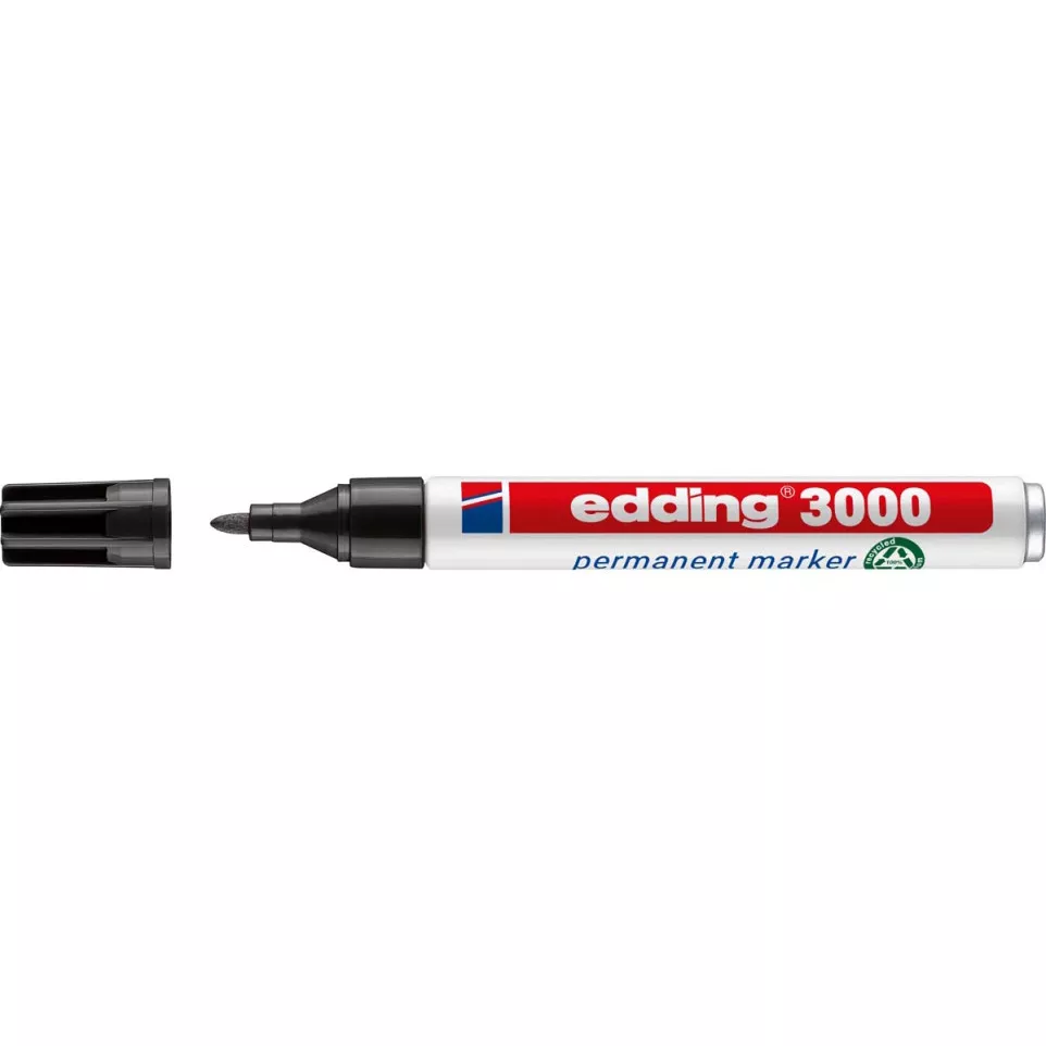Edding marqueur permanent, 3000, noir
