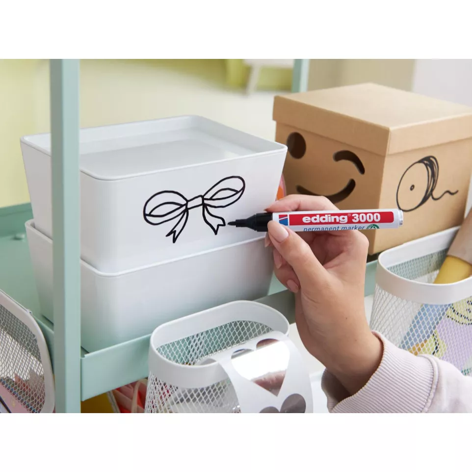 Edding marqueur permanent, 3000, noir