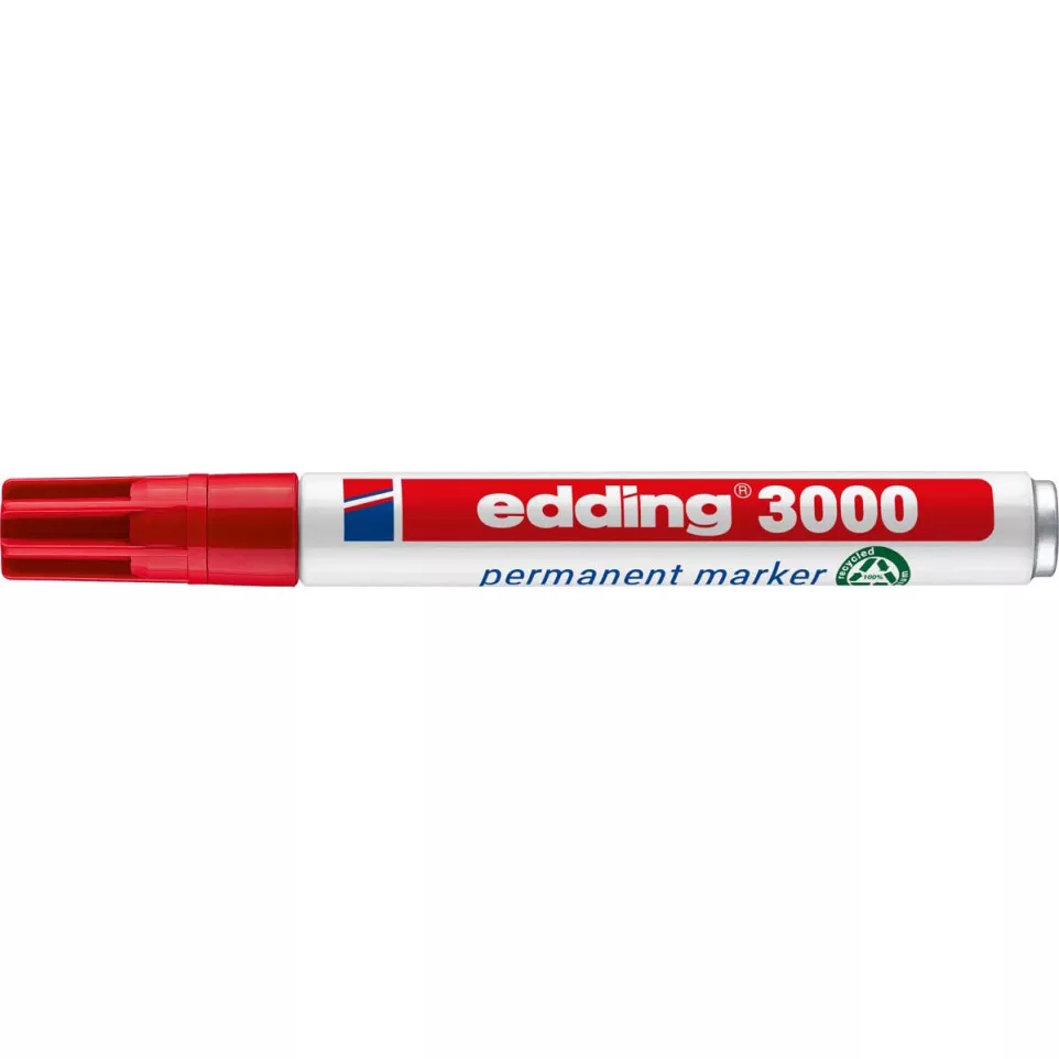 Edding marqueur permanent, 3000, rouge