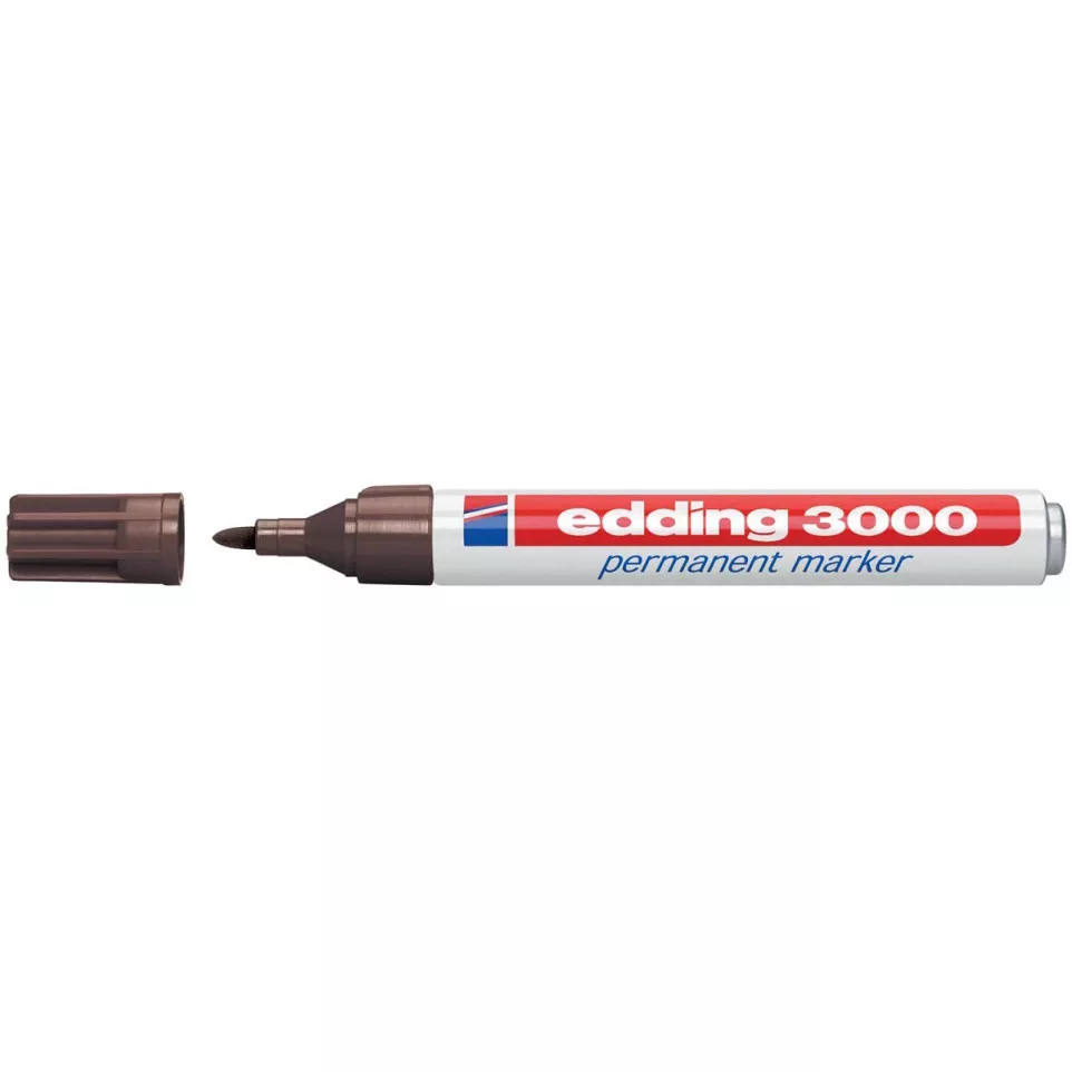 edding 3000 permanent marker dark brown