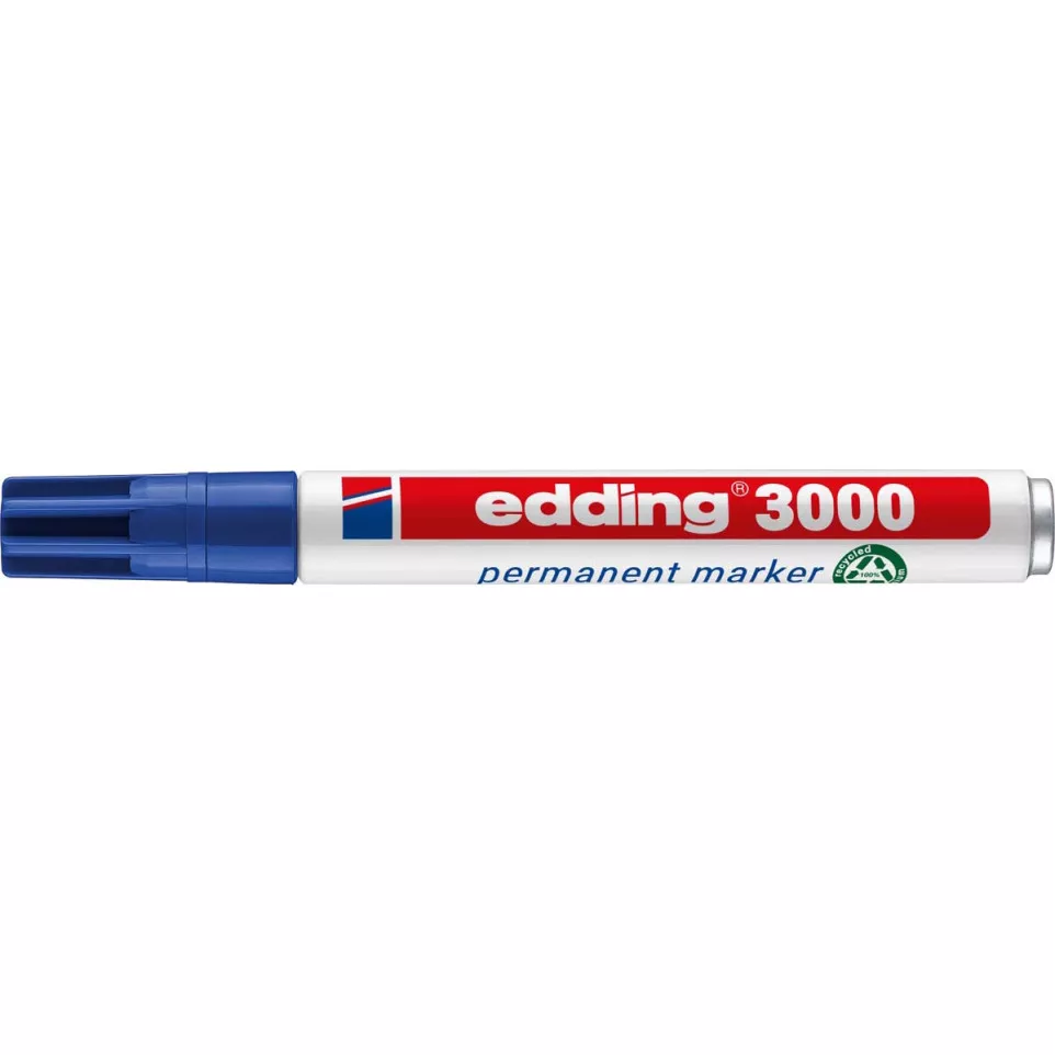 Edding permanent marker 3000 blauw
