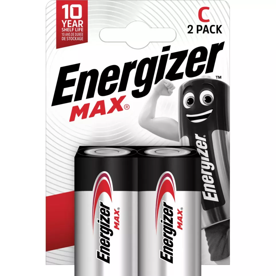 Energizer piles Max C, blister de 2...