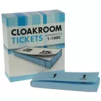 Numbered Ticket Books 1 to 1000 Blue for Cloakroom