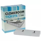 White Cloakroom Numbered Ticket Pads