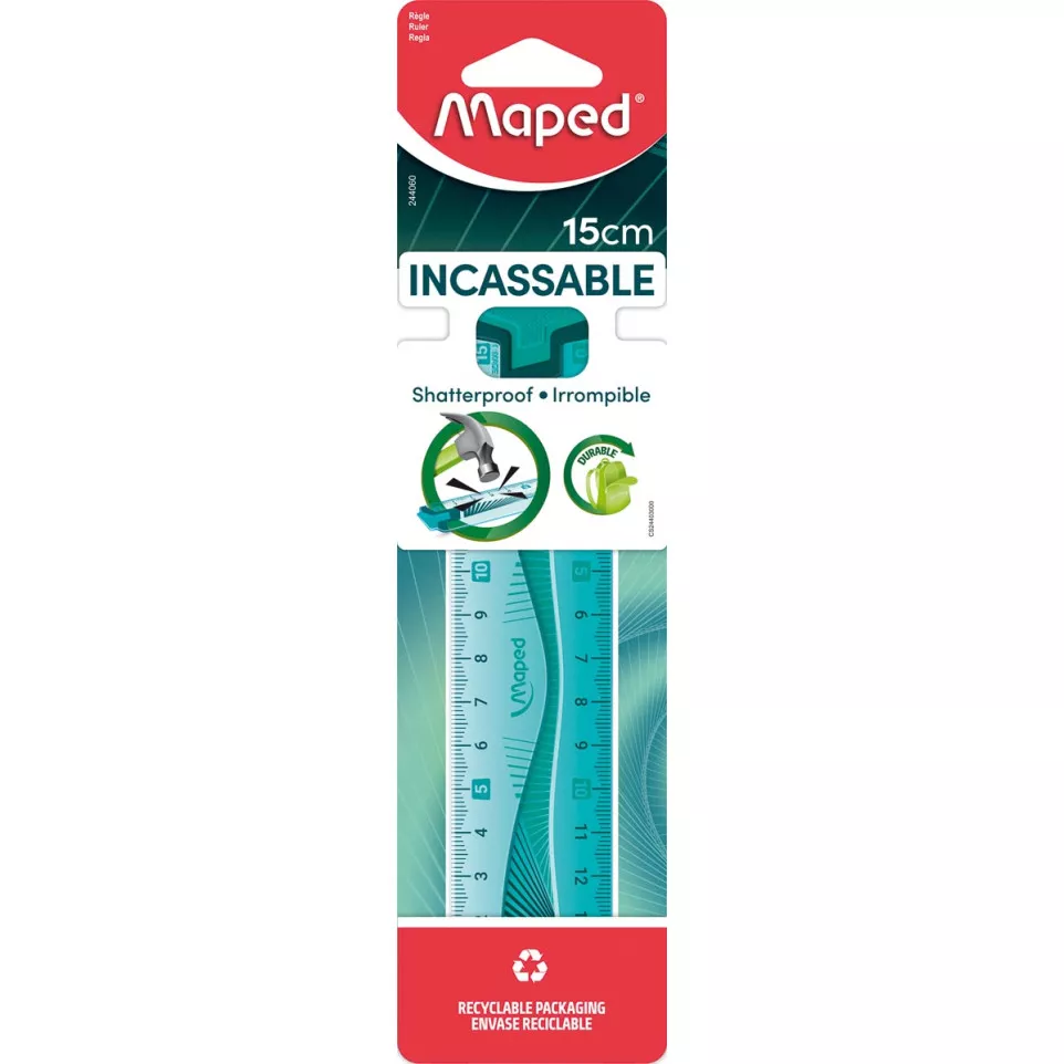 Maped Flex Unbreakable Ruler 15 cm...
