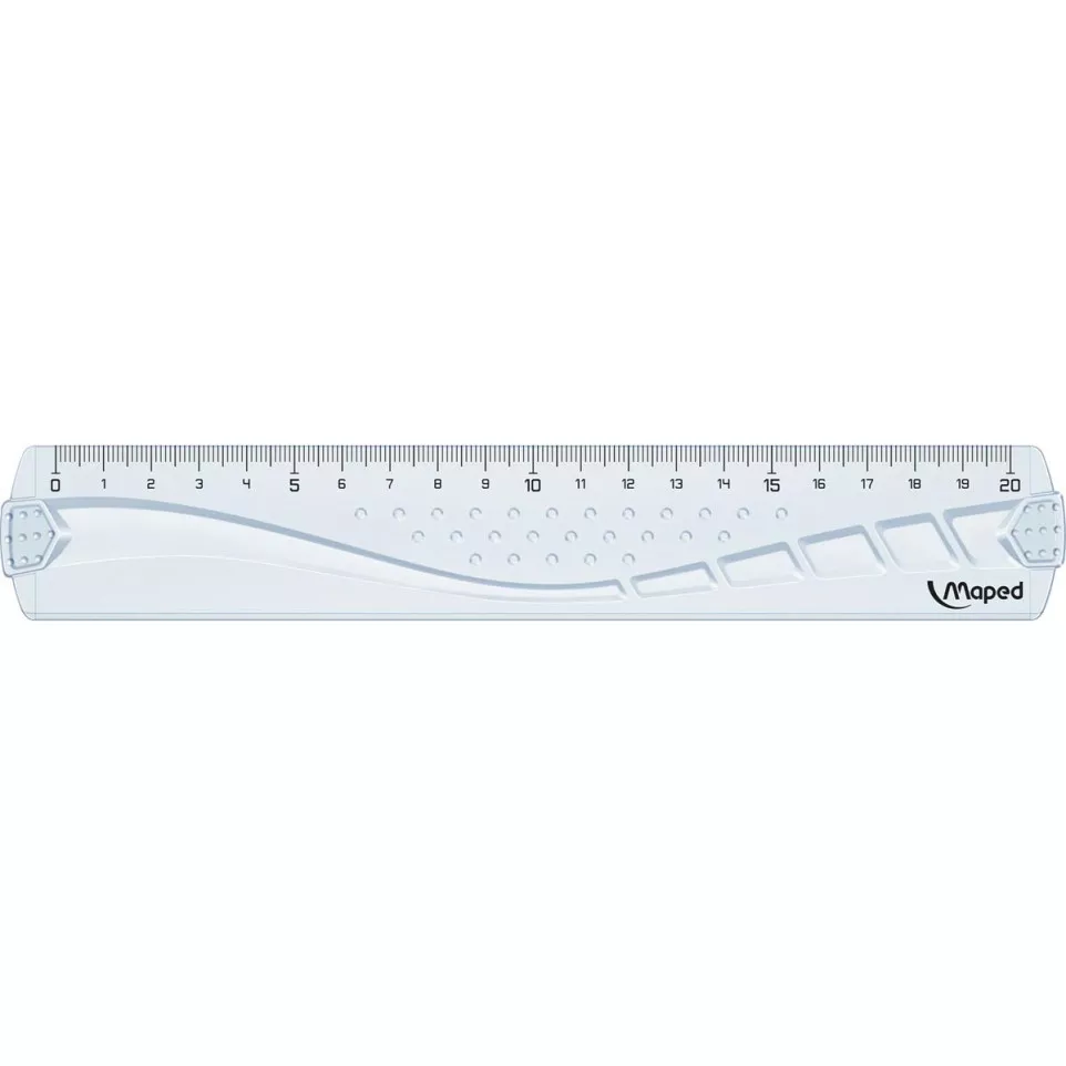 Maped lat Geometric 20 cm, transparant