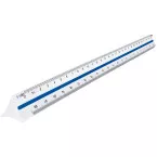 Maped Reduction Scale Ruler, Orange, Scales 1:20 1:25 1:50 1:75 1:100 1:125