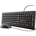 Trust Primo Wired Keyboard and Mouse Set QWERTY US Layout
