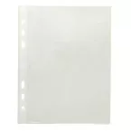 Esselte pochette perforée, ft A5, en PP, 6 trous, boîte de 100 pièces