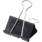 MAUL foldback clips 19 mm black pack of 12