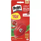Pritt Compact lijmroller, permanent, blister met 2 stuks, 2de aan halve prijs