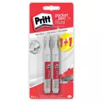 Pritt correctiepen Pocket Pen, blister 1 + 1 gratis