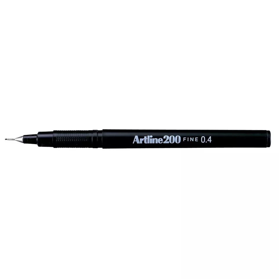 Artline 200 fineliner, zwart