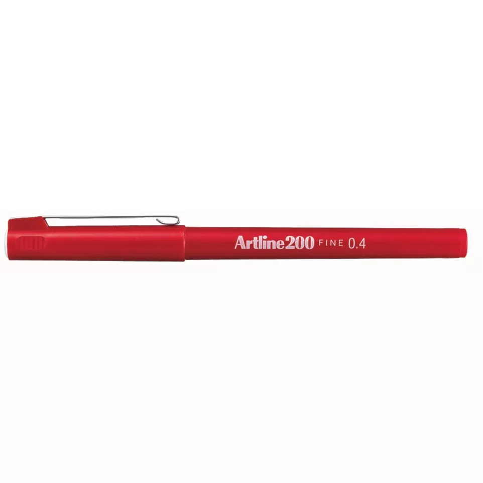 Artline 200 Fineliner 0.4mm Red
