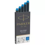 Pack of 5 Parker Quink Ink Cartridges Blue
