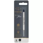 Parker Quinkflow recharge pour stylo bille, pointe fine, noir, sous blister