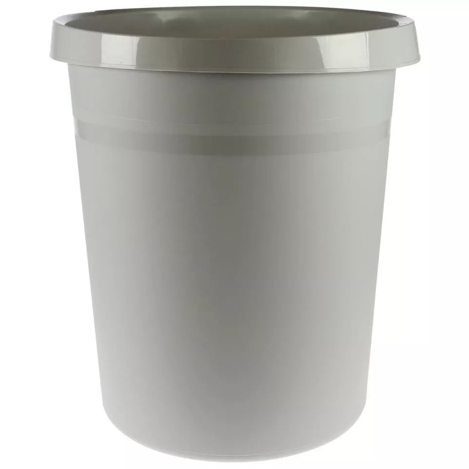 Han corbeille à papier gris
