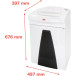 HSM SECURIO B26 destructeur de documents, 4,5 x 30 mm