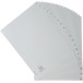 Exacompta intercalaires pour ft A4, en PP, de A à Z, 20 onglets, gris