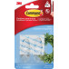Command Medium Hooks, Transparent, 2 Pack, Holds up to 900g