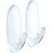 Command Medium Hooks, Transparent, 2 Pack, Holds up to 900g