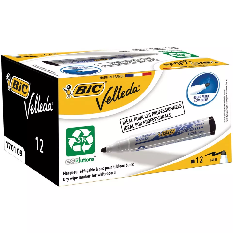 Bic whiteboardmarker 1701 zwart