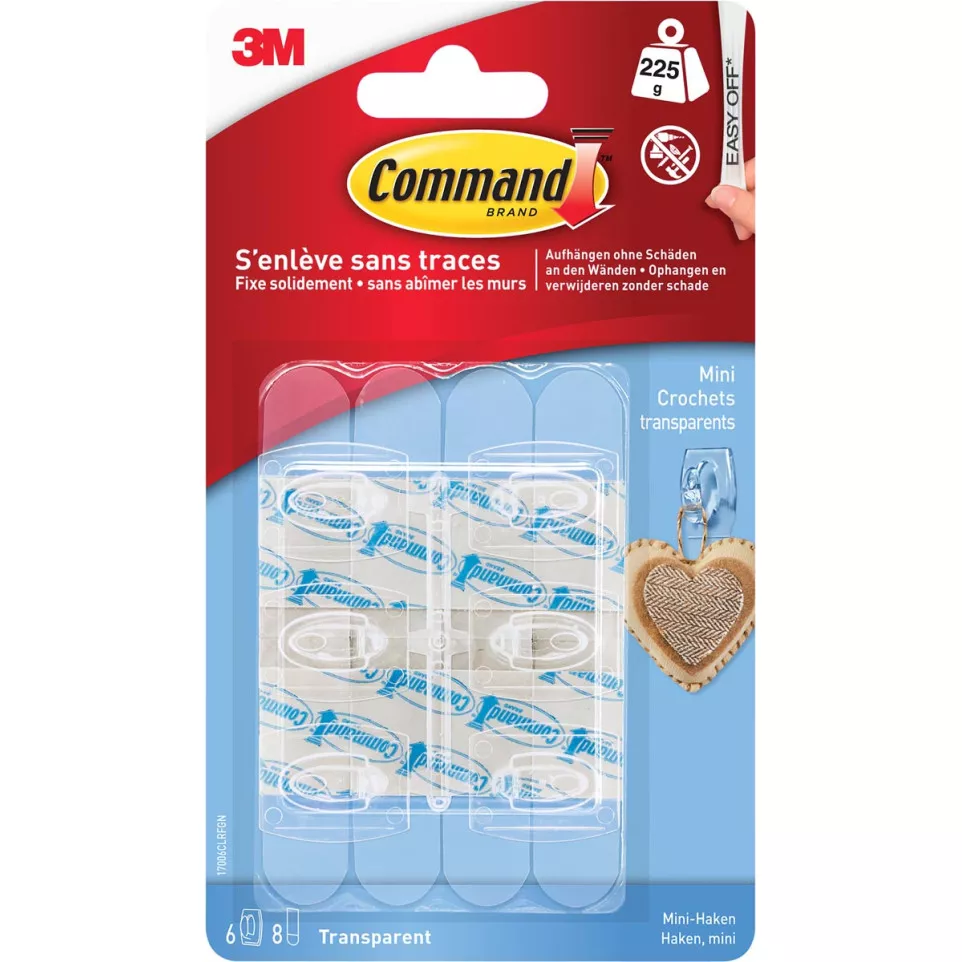 Command Small Transparent Hooks 225g...