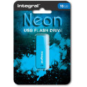 Integral Neon clé USB 2.0, 16 Go, bleu