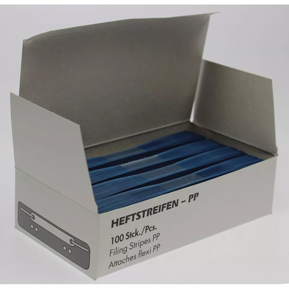 Fixe-dossiers, bleu, paquet de 25 pièces