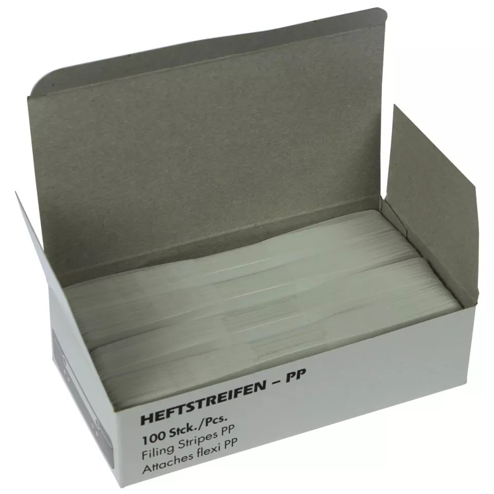 Fixe-dossiers, blanc, boîte de 100...