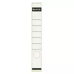 Leitz rugetiketten, zelfklevend, ft 3,9 x 28,5 cm, pak van 10 stuks, wit