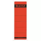 Leitz rugetiketten, zelfklevend, ft 6,1 x 19,1 cm, pak van 10 stuks, rood