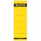 Leitz rugetiketten, zelfklevend, ft 6,1 x 19,1 cm, pak van 10 stuks, geel