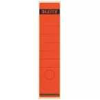 Leitz rugetiketten, zelfklevend, ft 6,1 x 28,5 cm, pak van 10 stuks, rood