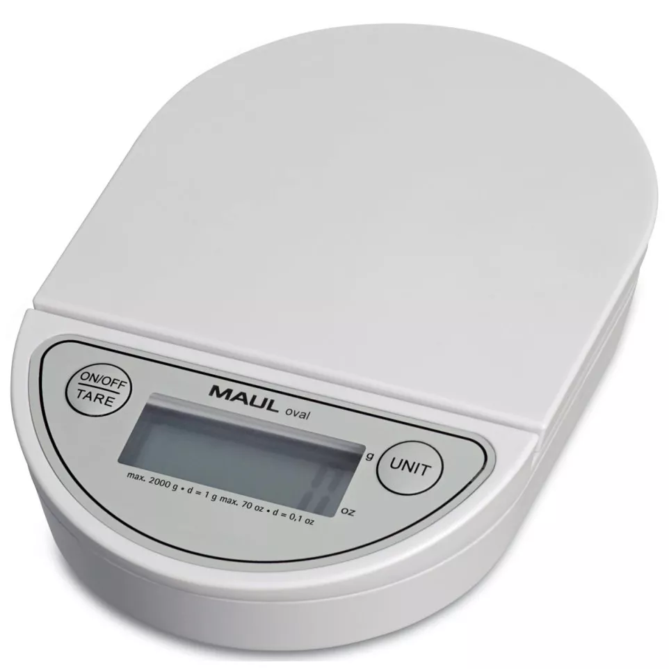 MAUL Oval Battery Letter Scale, 2kg...