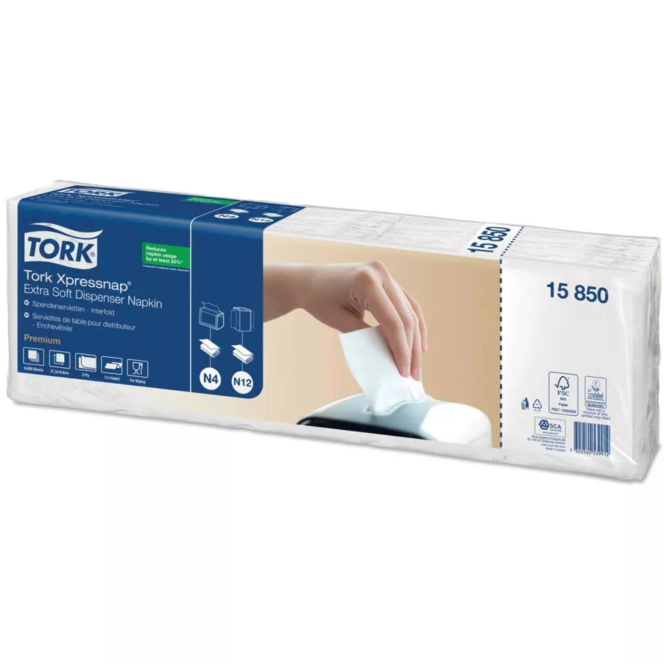 Tork serviettes Expressnap Extra Doux...